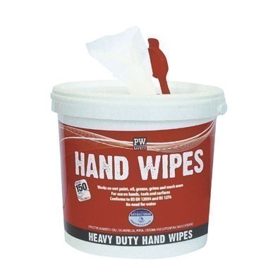 Portwest Antibacterial Heavy Duty Hand Wipes (150 Wipes)