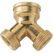 2 Way Tap Connector 3/4" F Inlet M Outlet